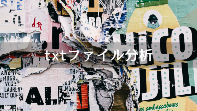 txtファイル分析 (1)